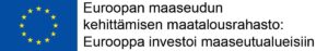 Euroopan maaseudun kehittämisen maatalousrahasto: Eurooppa investoi maaseutualueisiin -logo